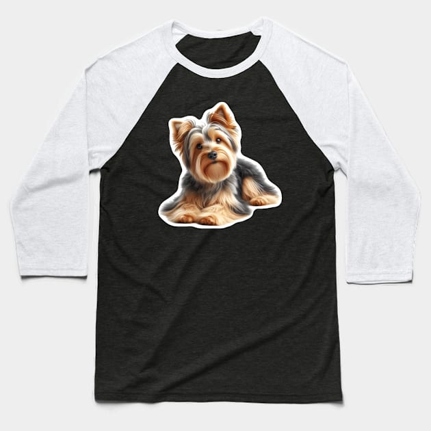 Australian Terrier Baseball T-Shirt by millersye